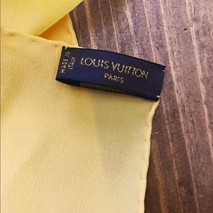 Louis Vuitton Cream Monogram Silk Monaco Square Scarf